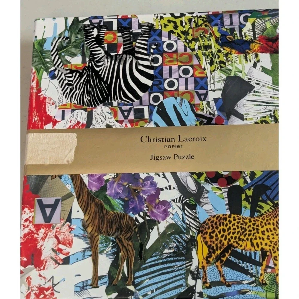 Rare Christian Lacroix Papier Collection Double-Sided Puzzle - Glam'azonia/Bijou